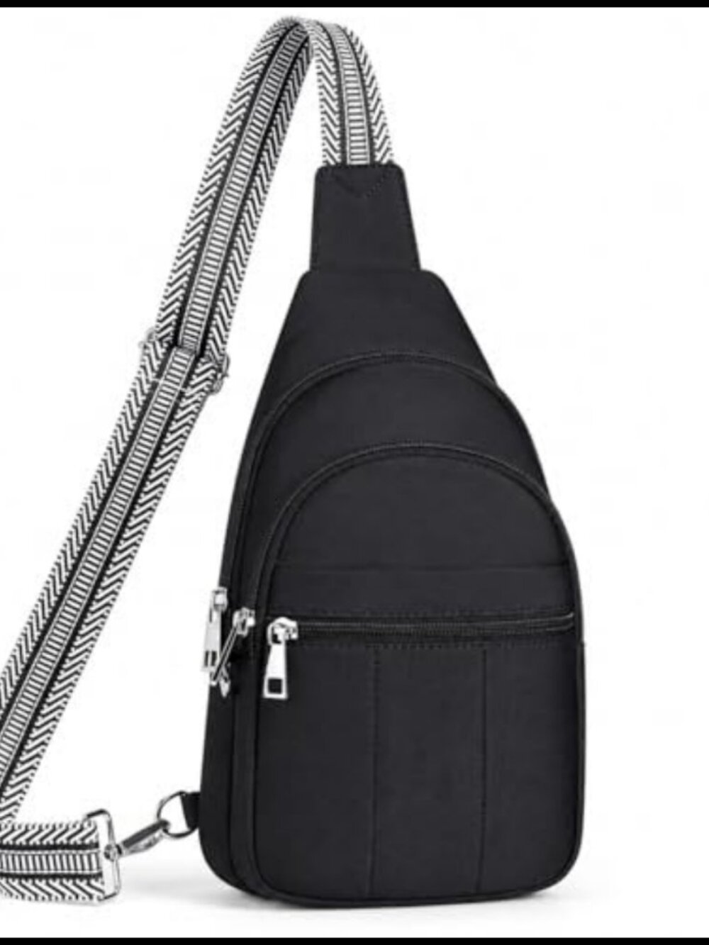 Water Resistant Nylon Crossbody Sling Bag RFID Anti Theft Travel Purse